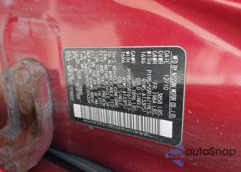 2011 Nissan Cube 1.8Sl from USA, damaged, VIN JN8AZ2KR2BT206234